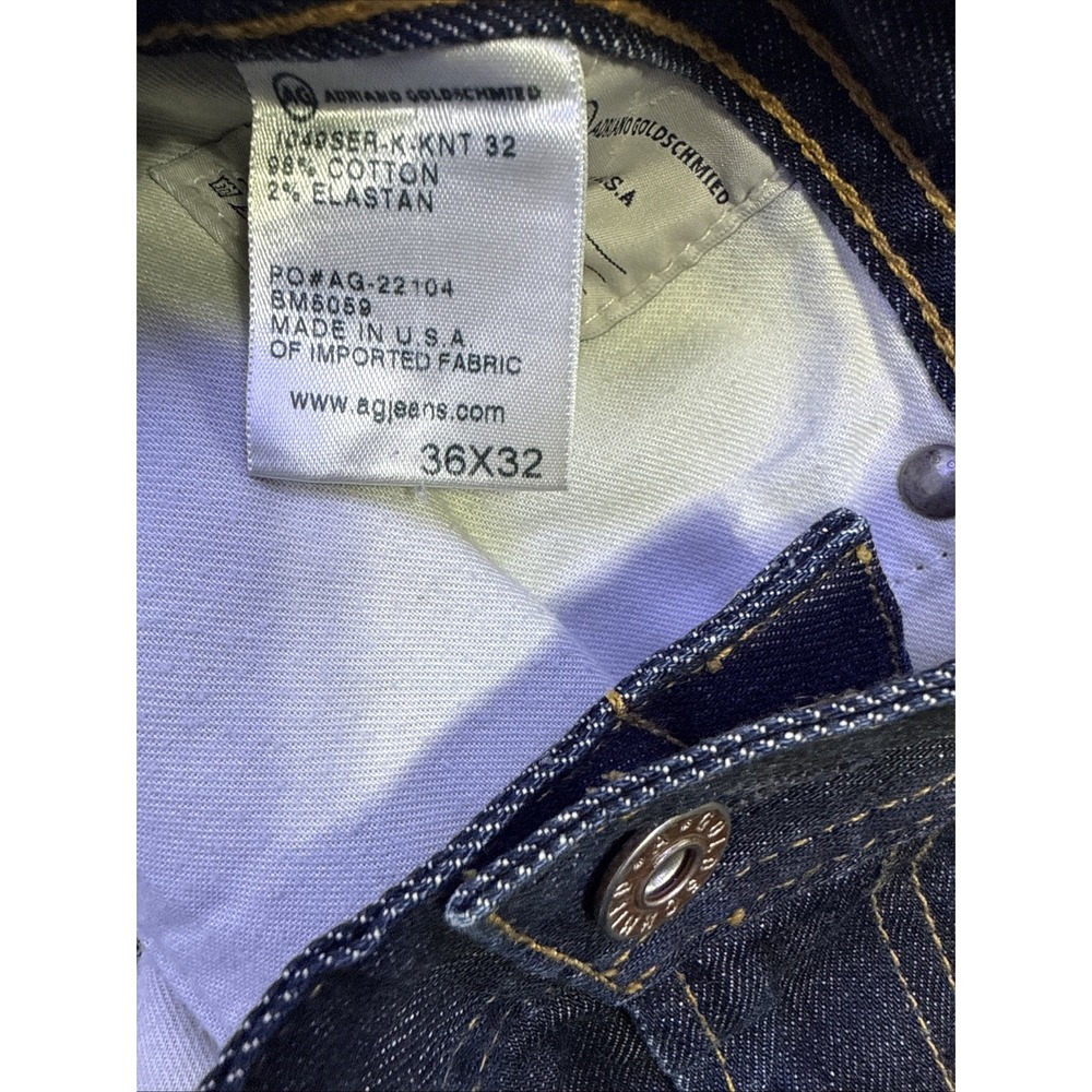AG Adriano Goldschmied Men's Jeans "The Protege" Straight Leg 36x32L Dark wash - Picture 7 of 10